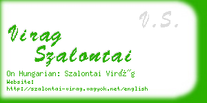 virag szalontai business card